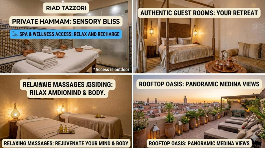 Bedroom 3, Riad Tazzori, Marrakech