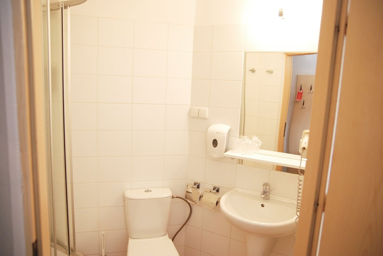 Bathroom, Economy Silesian Hotel, Katowice City