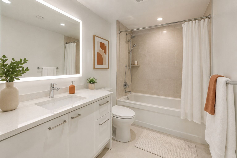 Bathroom, Harbourfront Prime Suites, Toronto