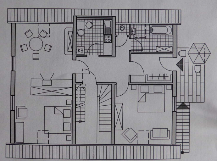 Floor plan, Holiday Apartment Heller, Schwäbisch Hall