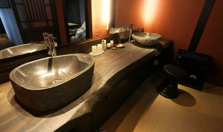 Bathroom 3, Gekkoju Kurokawa, Minamioguni