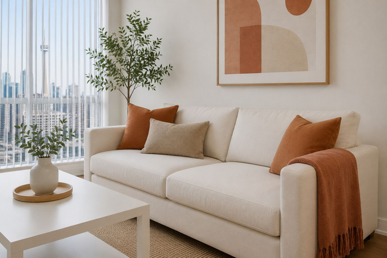 Living area 2, Harbourfront Prime Suites, Toronto