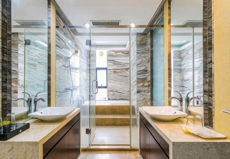 Bathroom, Conghua Hot Spring Mingyue Shanxi Villa, Guangzhou