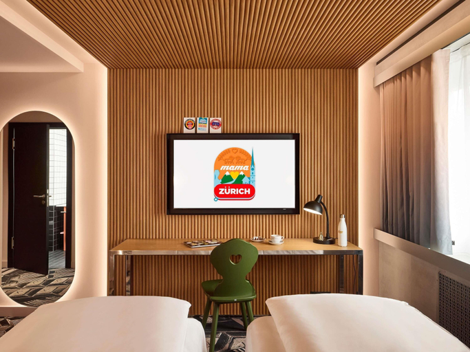 Bedroom 3, Mama Shelter Zurich, Zürich