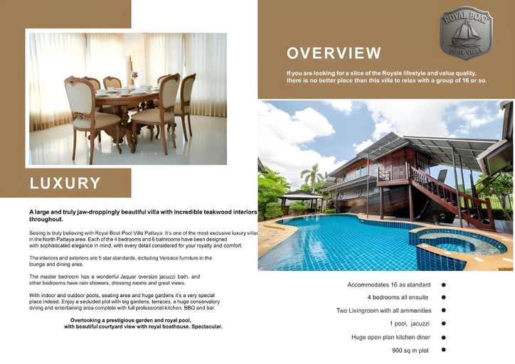 4, Villa Nautica Pattaya - 4BR Pool Villa with Private BoatHouse, Bang Lamung