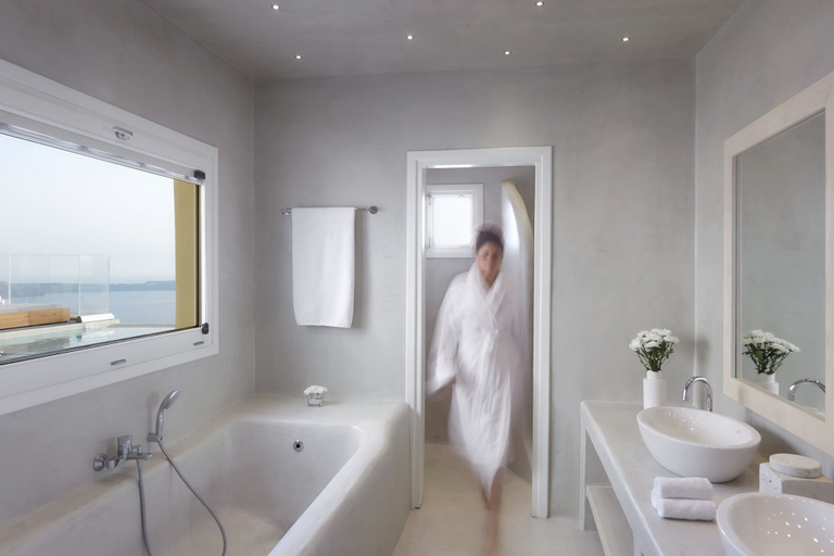 Bathroom 3, Villa Anastasia With Stunning Caldera Views, South Aegean