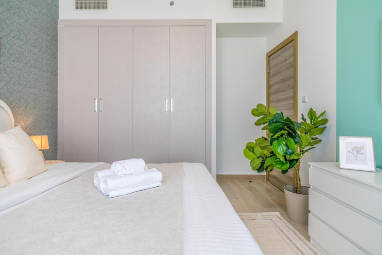 Bedroom 3, Bloom Tower B District 10 - Modern Apartment with Stunning Views, Dubai