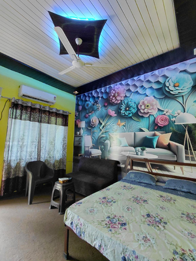 Bedroom, SPARSH GANGA COTTAGE & RESORT, Dehradun