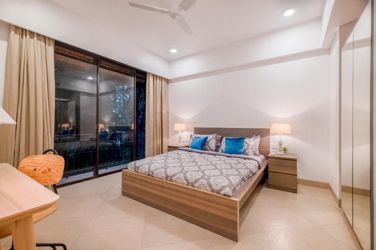 Bedroom 2, Quaint Picturesque -2 bHK apartment in Candolim, North Goa
