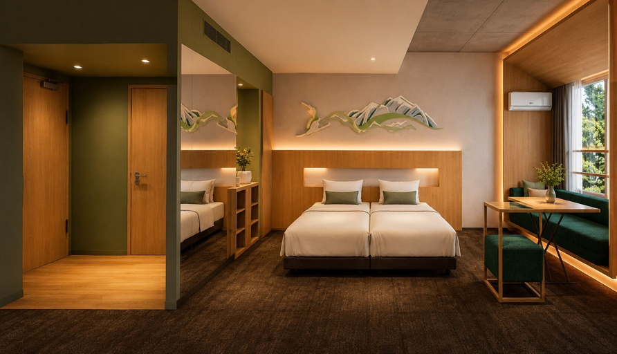 Room 5, Wadano Onsen Hotel, Hakuba
