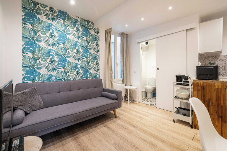 Living area 5, Cozy Apartment a/c 1BR/2P - Nice, Alpes-Maritimes