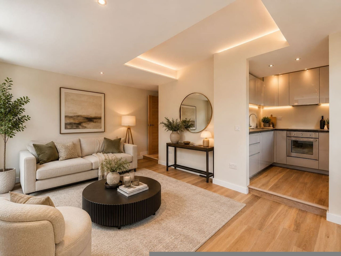 Room 5, Nine Elms Luxury Corporate Serviced Apartment, London