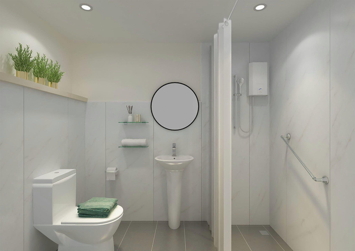 Bathroom 4, Signel Poshtel, Kota Kinabalu
