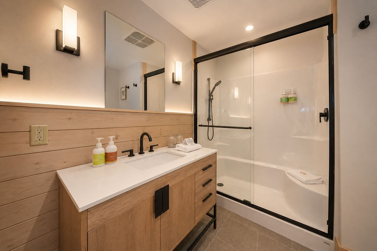 Bathroom 5, The Lodge at Bow Lake, Division No. 15