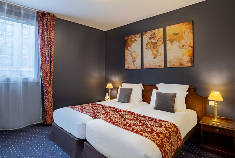Bedroom 3, Amiral Hôtel, Paris