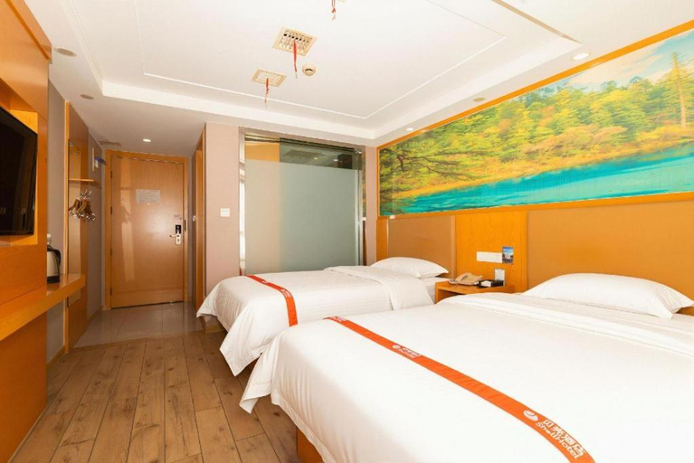 Bedroom 2, Shell Hotel Changzhou North Railway Station Global Harbor Metro Station, Changzhou
