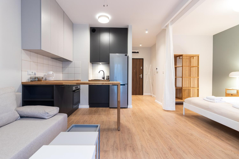 Bedroom, Apartments nearto Main Railway Station, Kraków City