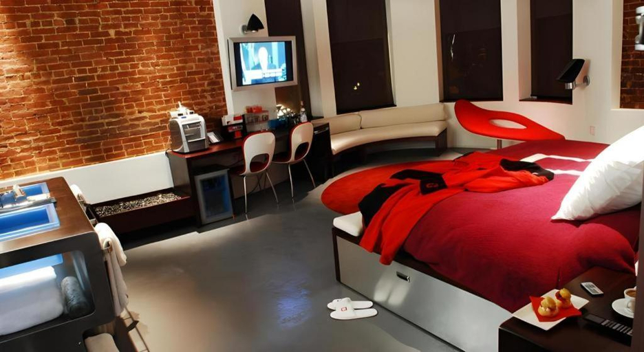 Bedroom 1, The Keating Hotel by Pininfarina, San Diego