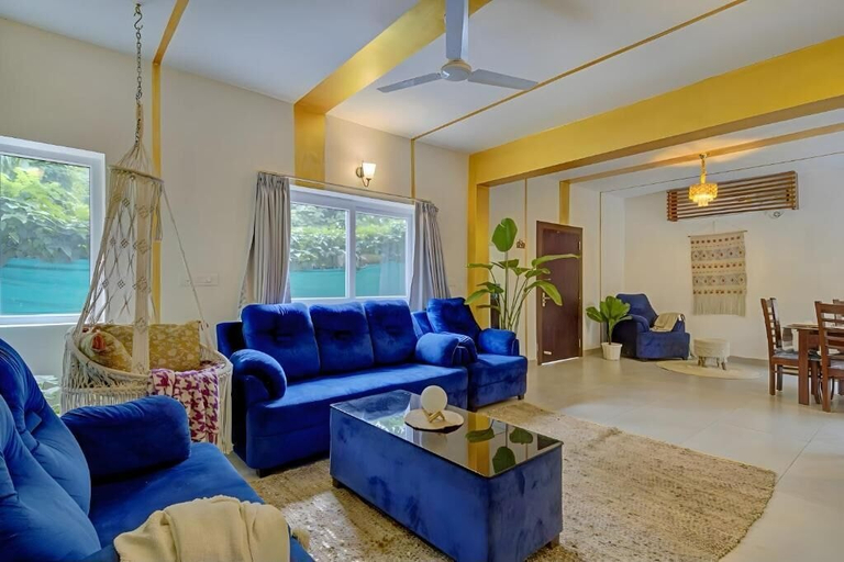 Living area 3, Marina Villas by The Plix, North Goa
