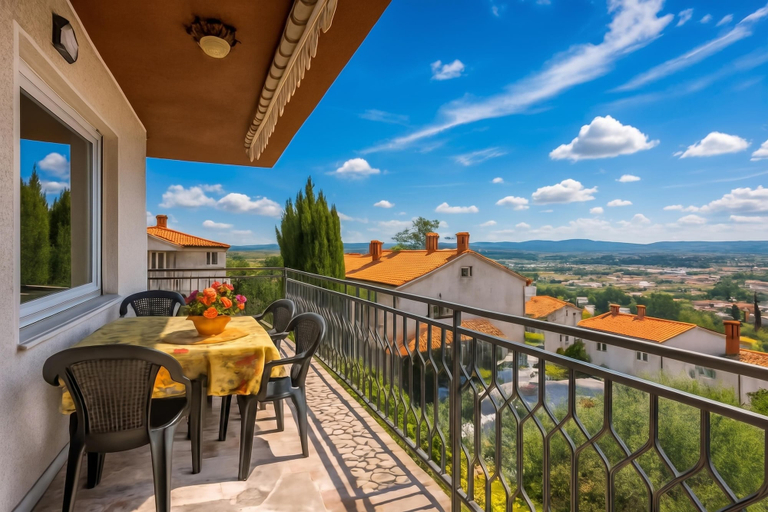 Outdoor dining, Apt Smode With Panoramic Balcony, Koper
