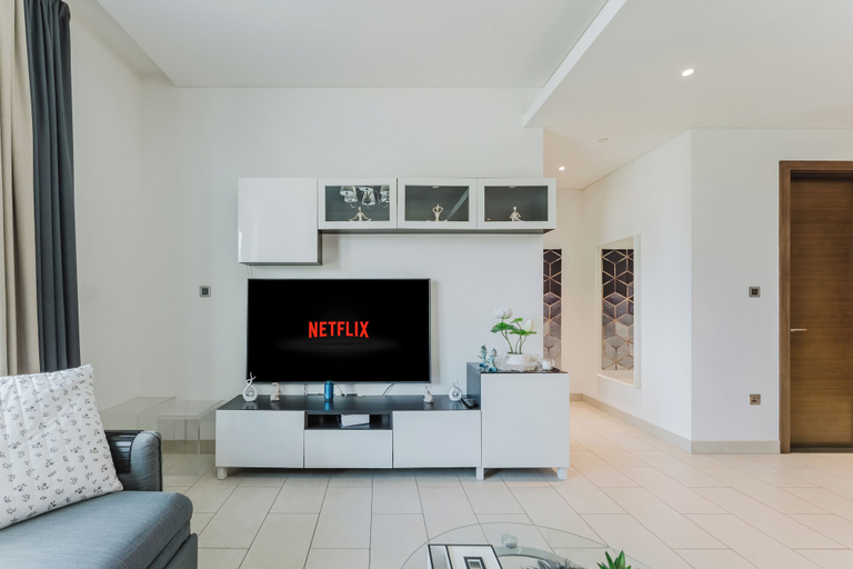 Living room 2, PVH - Serene 2BR - Sobha Hartland Greens, Dubai