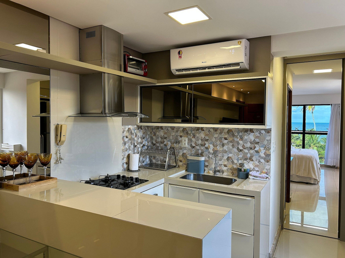 Private kitchen 2, Bela Hospedagem-304 Cb Branco Frente Mar, João Pessoa