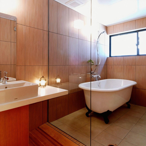 Bathroom 5, Oyado Hakusan Youtei Sanaeda, Toyooka