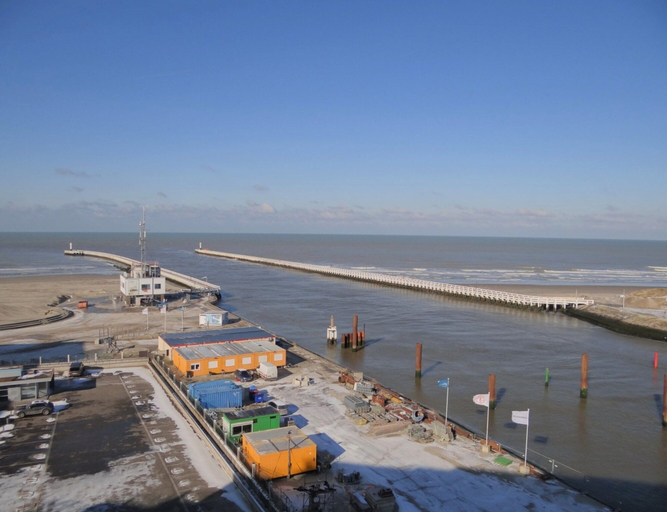 View from property 5, Studio in Nieuwpoort With Sea View Terrace, West-Vlaanderen