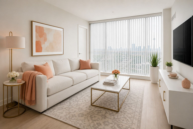 Living area 3, CityView John Crest Suites, Toronto