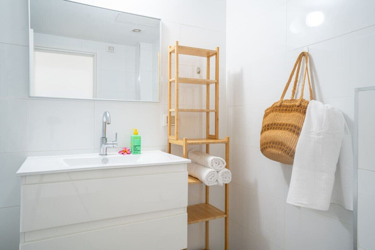 Bathroom 3, Vibrant Seaside Stay with Balcony by Sea N' Rent