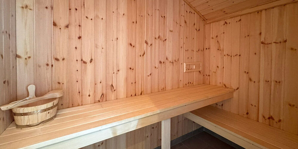 Sauna, Ferienhaus im Skandinavischen Stil mit Sauna in Bad Bevensen, Uelzen