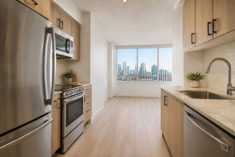 Private kitchen, Serenelle Suites, Toronto