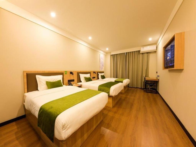 Bedroom 2, GreenTree Inn Tangshan Caofeidian District Nanbao Development Zone, Tangshan