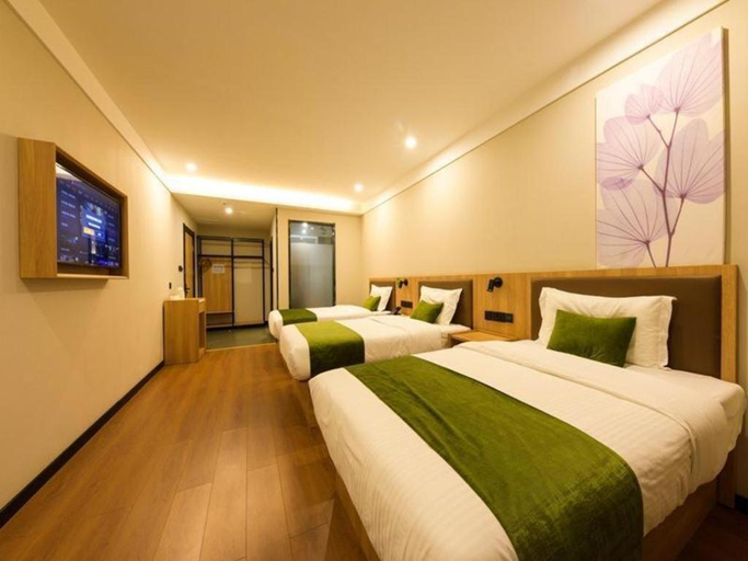 Bedroom 2, GreenTree Inn Tangshan Caofeidian District Nanbao Development Zone, Tangshan