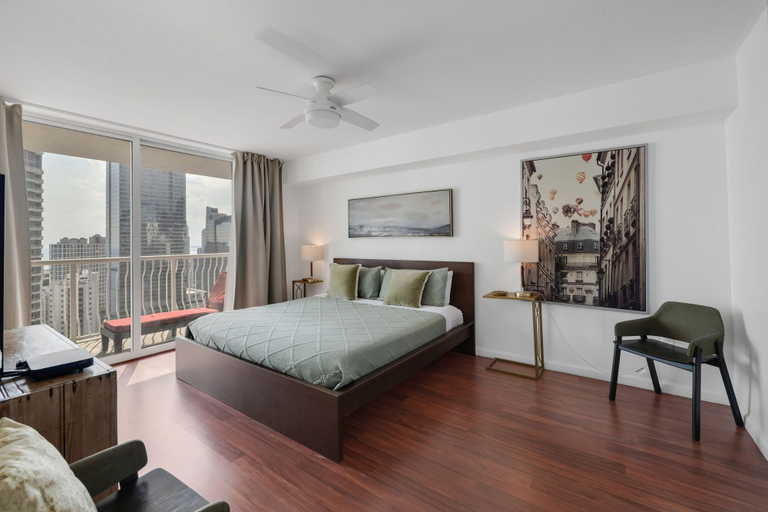 Bedroom 3, Miami Brickell unit Balcony Pool 1 pkg, Miami-Dade