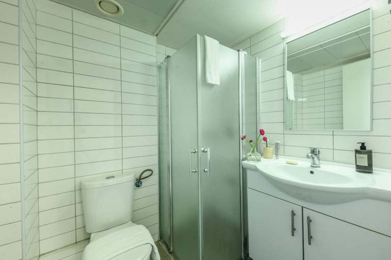 Bathroom 2, Studio apt w balcony and Kitchen