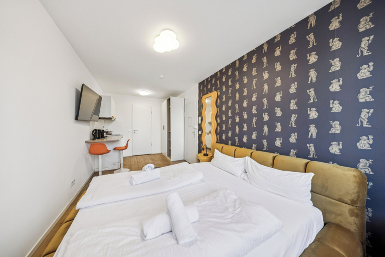 Bedroom 4, Arbio I Cube Apartments, Hamburg