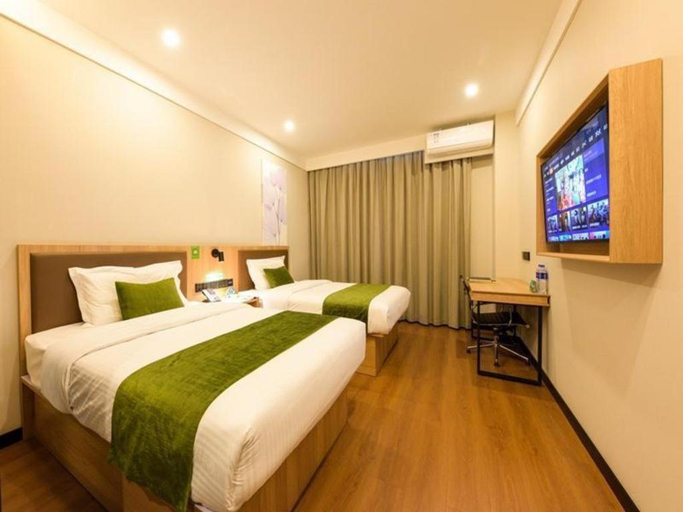 Bedroom 2, GreenTree Inn Tangshan Caofeidian District Nanbao Development Zone, Tangshan