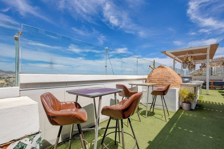 Outdoor dining 2, Hotel Suite With Ocean-view Rooftop Infinity Pool, Balconies & AC, La Paz