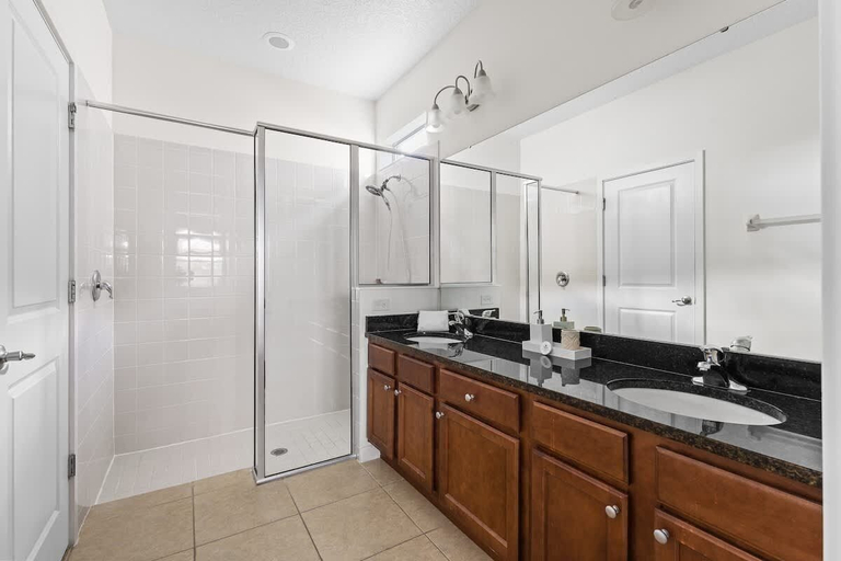 Bathroom 5, Lakefront 4BR Disney Home With Pool & Game Room, Osceola