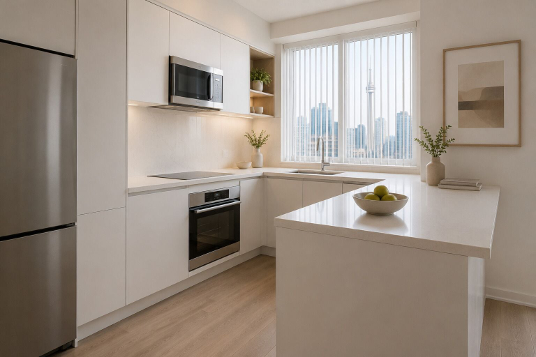 Private kitchen, The Frontera Suites, Toronto