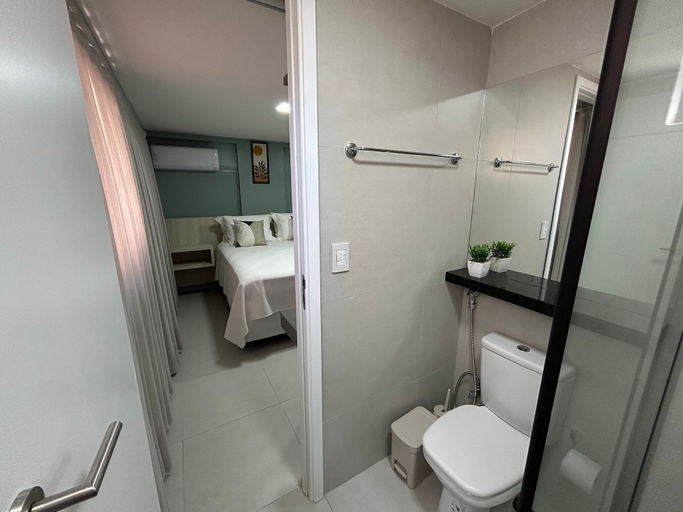 Bathroom 4, Bela Hospedagem - 303 Bauten Aurea, João Pessoa