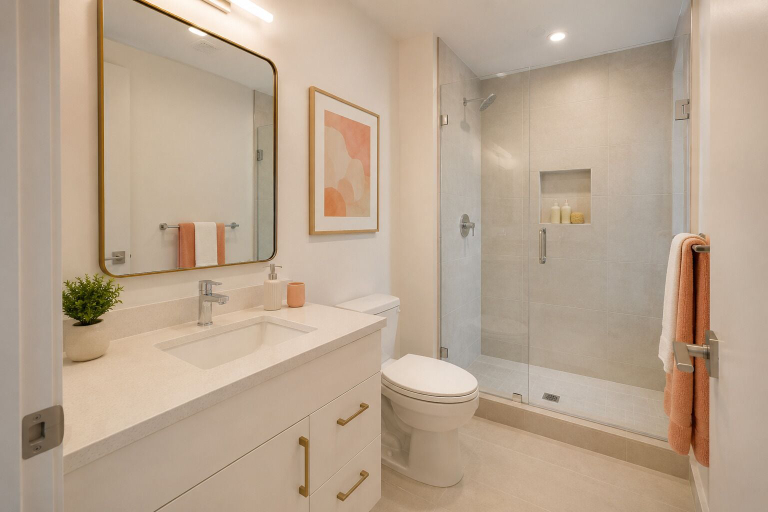 Bathroom, CityView John Crest Suites, Toronto
