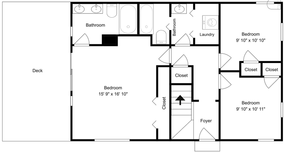 Bedroom 2, Some Beach by Topsail Realty, Pender