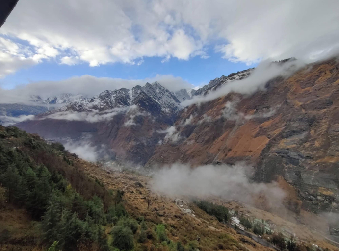 Aerial view 2, Siddharth New Hotel byLowBazar Joshimath, Chamoli