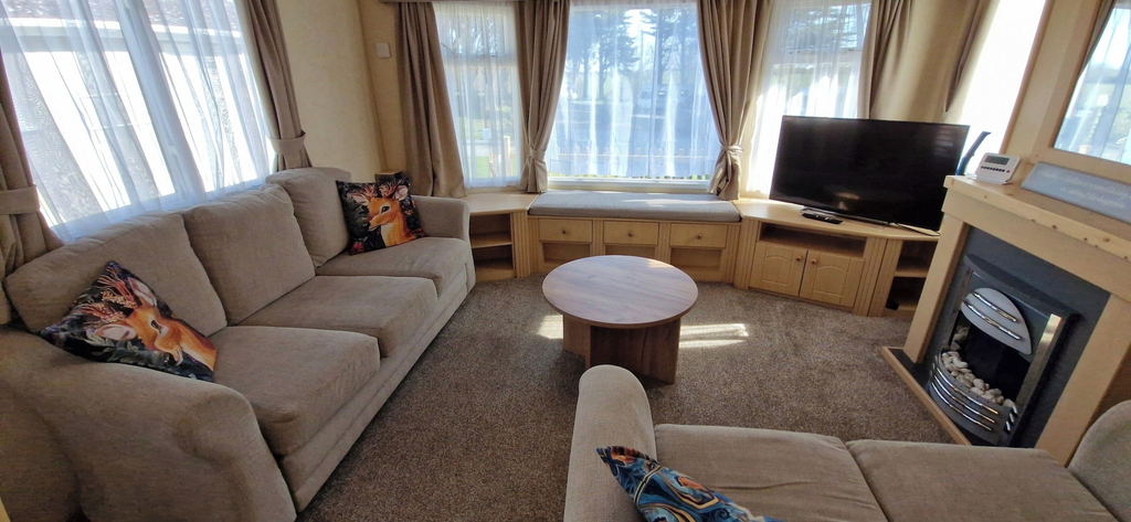 Living area 2, Fieldview Lodge Dog Friendly nr Anderby Creek, Lincolnshire