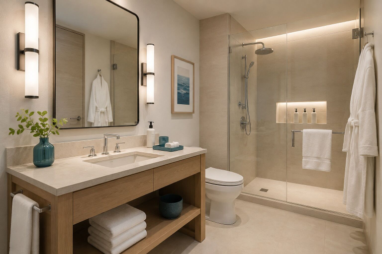 Bathroom, The Larkwyn Suites, Toronto