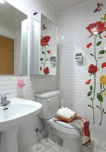 Bathroom, Golden wave pension, Geoje