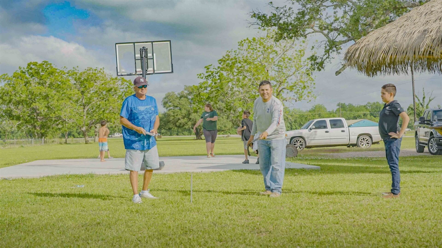 Sport court, Sugar Valley RV Resort, Matagorda