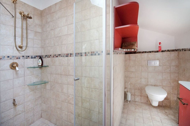 Bathroom, MAMAD - Charming Sunny Haven with Balcony by Sea N Rent